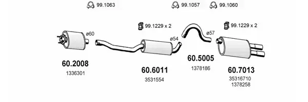Изпускателна система ASSO                