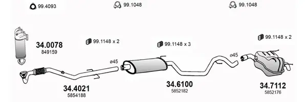 Изпускателна система ASSO                