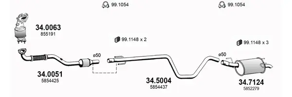 Изпускателна система ASSO                