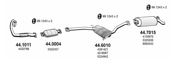Изпускателна система ASSO                