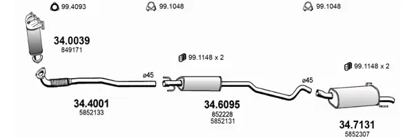 Изпускателна система ASSO                