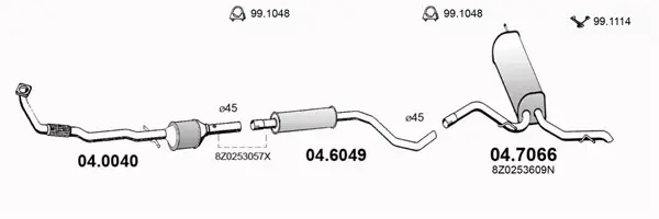 Изпускателна система ASSO                