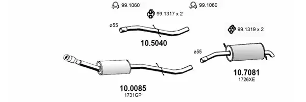 Изпускателна система ASSO                
