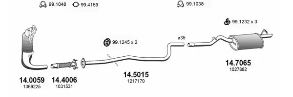 Изпускателна система ASSO                
