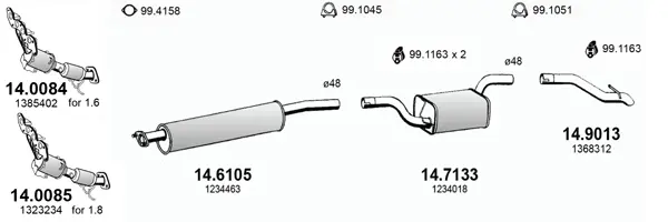 Изпускателна система ASSO                