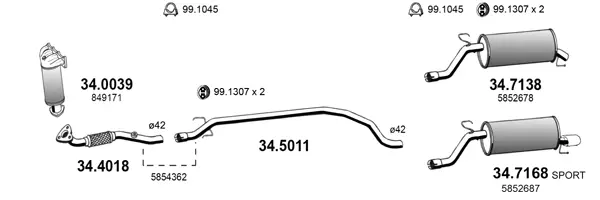 Изпускателна система ASSO                