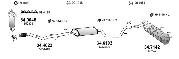 Изпускателна система ASSO                