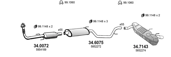 Изпускателна система ASSO                