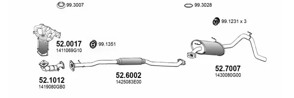 Изпускателна система ASSO                