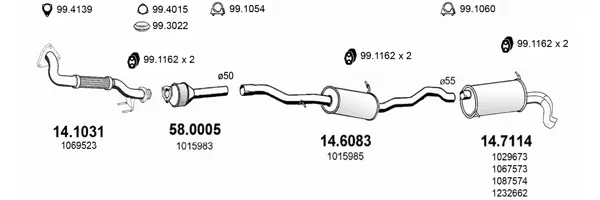 Изпускателна система ASSO                