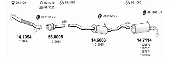Изпускателна система ASSO                