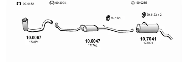 Изпускателна система ASSO                