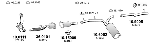 Изпускателна система ASSO                