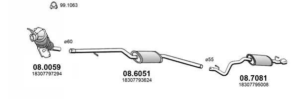 Изпускателна система ASSO                