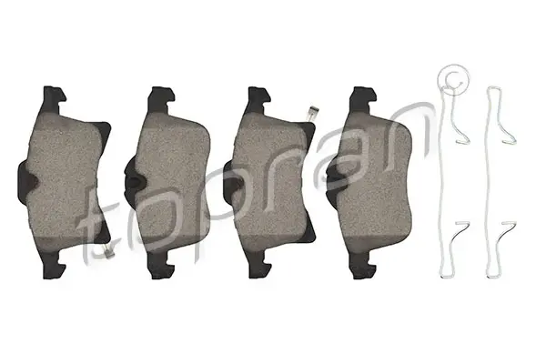 комплект спирачно феродо, дискови спирачки TOPRAN              