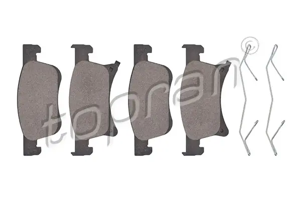 комплект спирачно феродо, дискови спирачки TOPRAN              