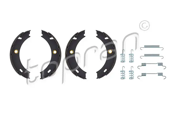 комплект спирачна челюст, ръчна спирачка TOPRAN              