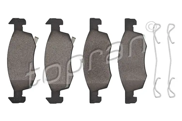 комплект спирачно феродо, дискови спирачки TOPRAN              