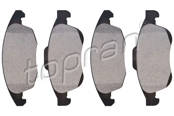 комплект спирачно феродо, дискови спирачки TOPRAN              