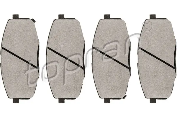 комплект спирачно феродо, дискови спирачки TOPRAN              