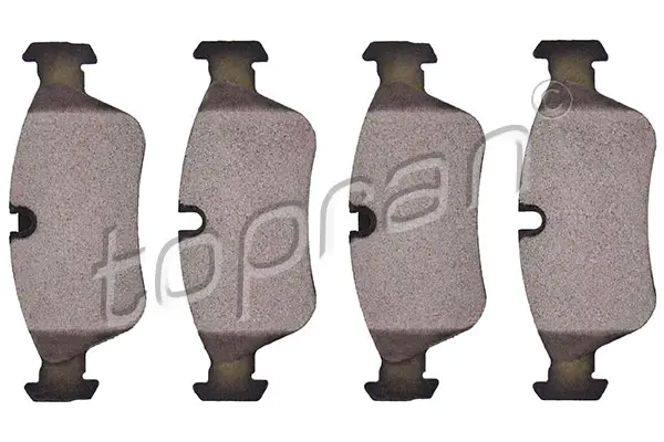 комплект спирачно феродо, дискови спирачки TOPRAN              
