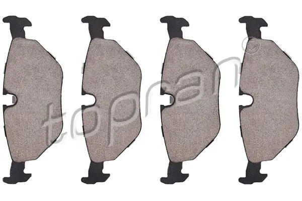комплект спирачно феродо, дискови спирачки TOPRAN              