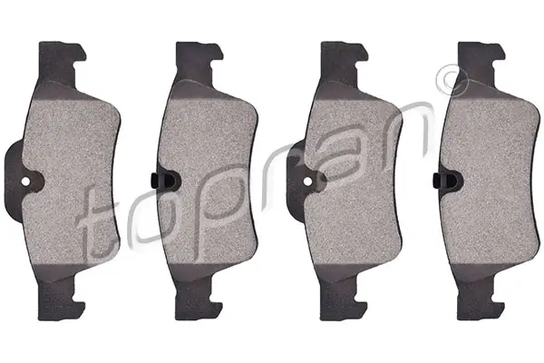 комплект спирачно феродо, дискови спирачки TOPRAN              