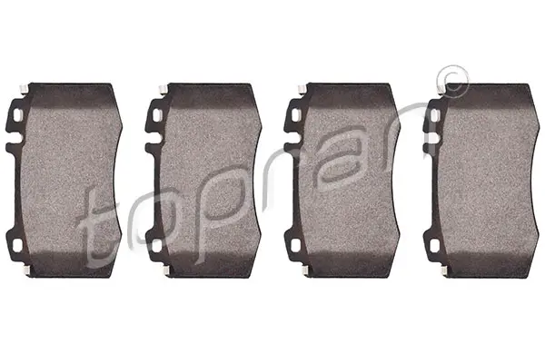 комплект спирачно феродо, дискови спирачки TOPRAN              