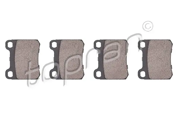 комплект спирачно феродо, дискови спирачки TOPRAN              