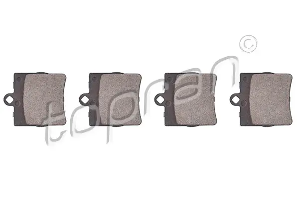 комплект спирачно феродо, дискови спирачки TOPRAN              