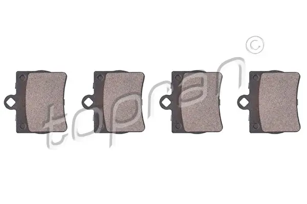 комплект спирачно феродо, дискови спирачки TOPRAN              