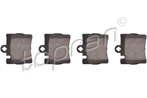 комплект спирачно феродо, дискови спирачки TOPRAN              