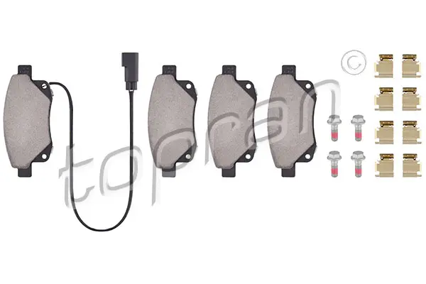 комплект спирачно феродо, дискови спирачки TOPRAN              