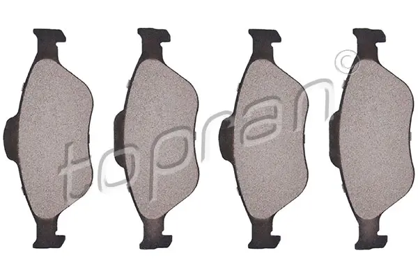 комплект спирачно феродо, дискови спирачки TOPRAN              