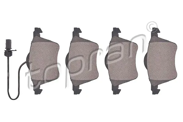 комплект спирачно феродо, дискови спирачки TOPRAN              