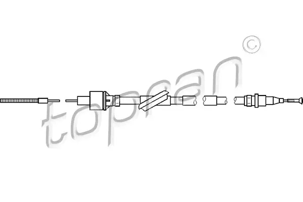 въжен механизъм, задействане на съединителя TOPRAN              