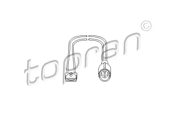 датчик, износване на накладките TOPRAN              