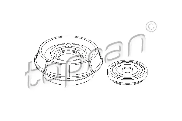 ремонтен комплект, опора на макферсъна TOPRAN              