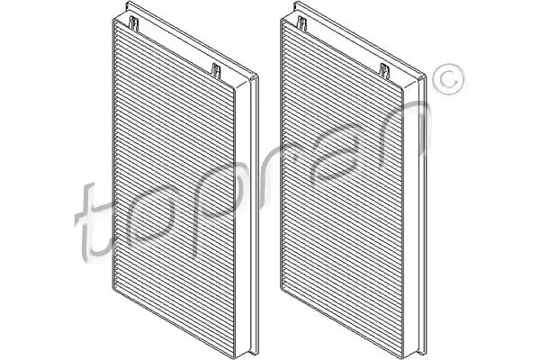 комплект филтри, въздух за купето TOPRAN              