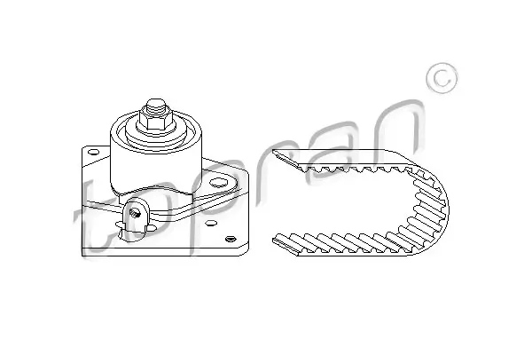 комплект ангренажен ремък TOPRAN              