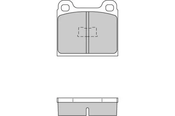 комплект спирачно феродо, дискови спирачки E.T.F.              