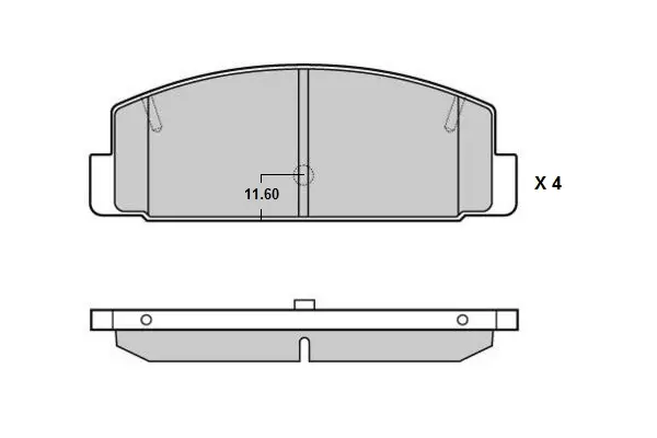 комплект спирачно феродо, дискови спирачки E.T.F.              