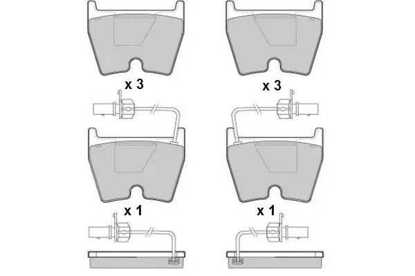 комплект спирачно феродо, дискови спирачки E.T.F.              