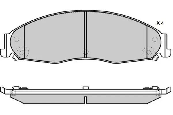 комплект спирачно феродо, дискови спирачки E.T.F.              