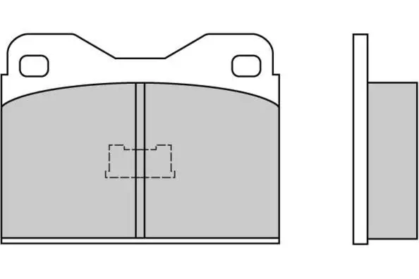 комплект спирачно феродо, дискови спирачки E.T.F.              