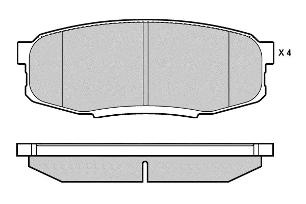 комплект спирачно феродо, дискови спирачки E.T.F.              