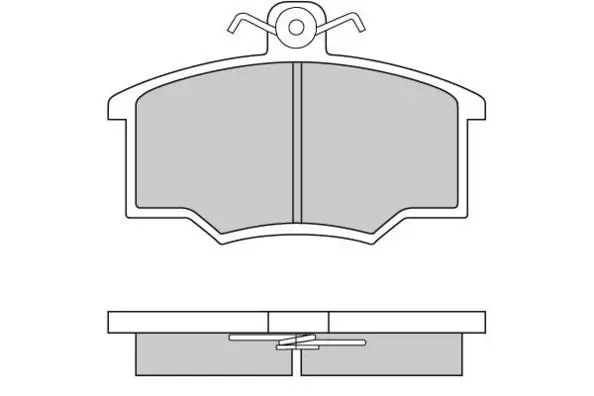 комплект спирачно феродо, дискови спирачки E.T.F.              
