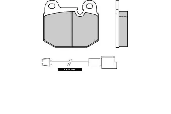 комплект спирачно феродо, дискови спирачки E.T.F.              