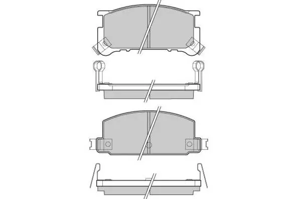 комплект спирачно феродо, дискови спирачки E.T.F.              