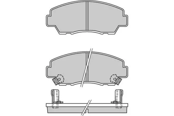 комплект спирачно феродо, дискови спирачки E.T.F.              